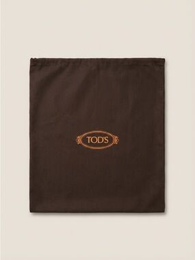 TOD’S Shoe Dust Bag – Brown Logo Drawstring Bag – Luxury Storage